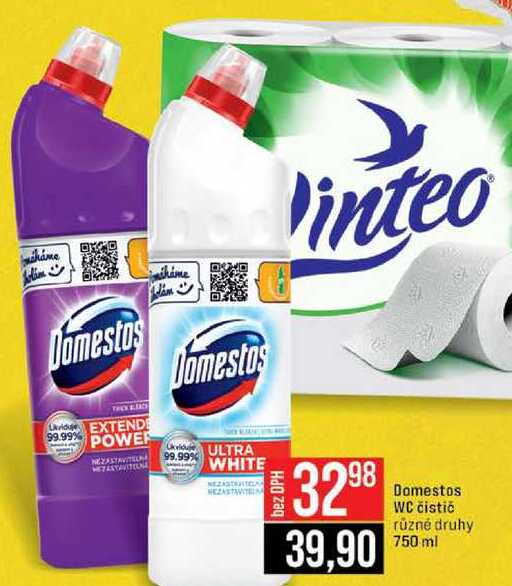 Domestos WC čistič různé druhy 750 ml 