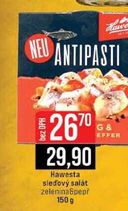 Hawesta sledový salát zelenina&pepř 150 g 