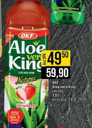 OKF Aloe vera King jahoda 1,5l