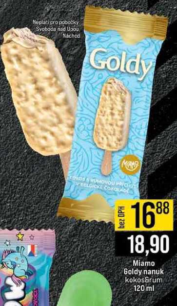 Miamo Goldy nanuk kokos&rum 120 ml