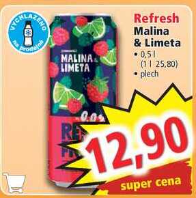 Refresh Malina & Limeta, 0,5 l
