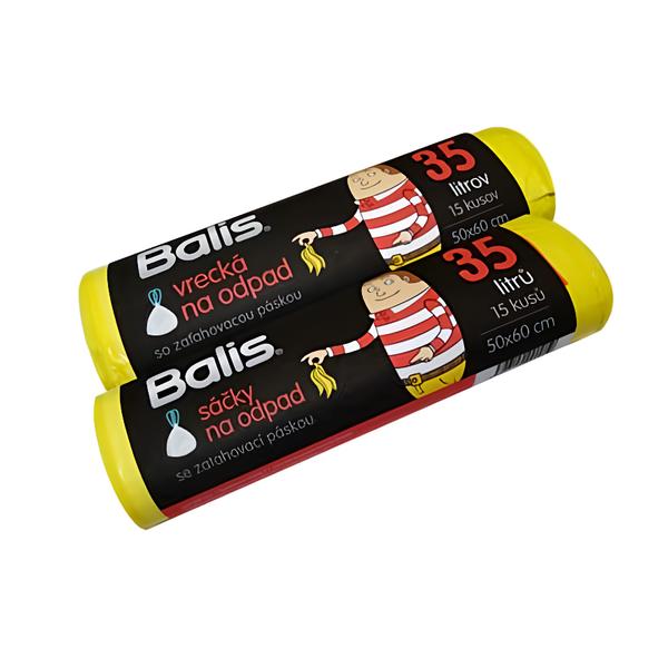Balis Sáčky na odpadky HD 35l zatahovací žluté