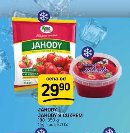 JAHODY S CUKREM 180-350 g