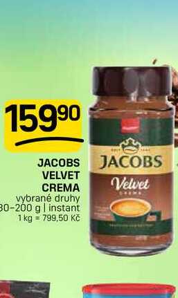 JACOBS VELVET CREMA vybrané druhy 30-200 g