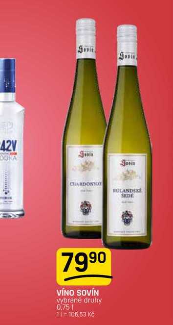VÍNO SOVÍN vybrané druhy 0,75l