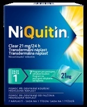 NiQuitin Clear 21 mg/24 h, transdermální náplast
