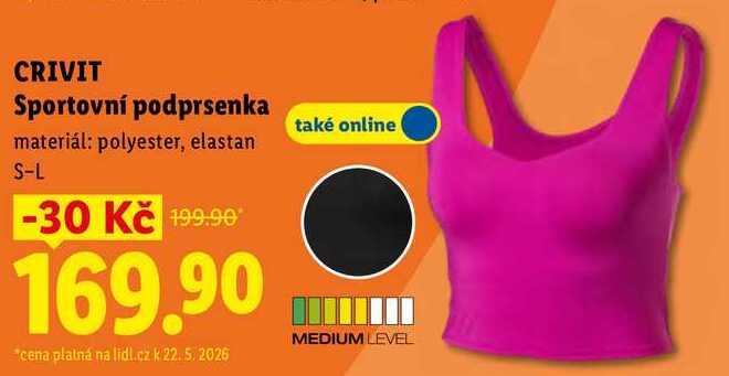 CRIVIT Sportovní podprsenka