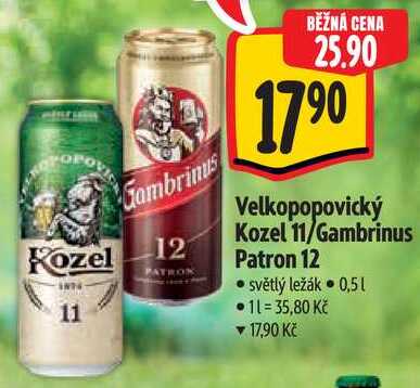 Gambrinus Patron 12, 0,5 l