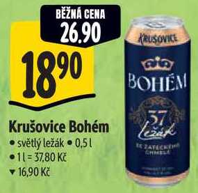 Krušovice Bohém, 0,5 l