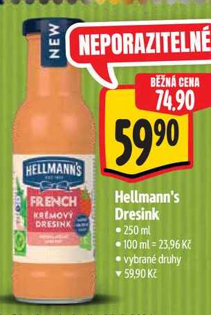 Hellmann's Dresink, 250 ml