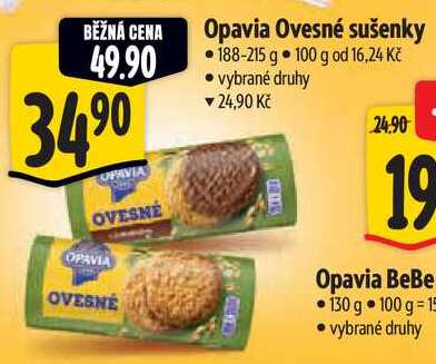 Opavia Ovesné sušenky, 188-215 g