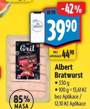 Albert Bratwurst, 330 g