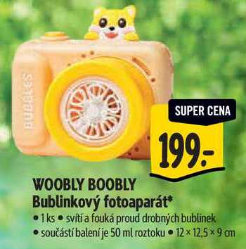 WOOBLY BOOBLY Bublinkový fotoaparát
