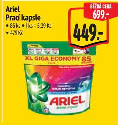 Ariel Prací kapsle, 85 ks