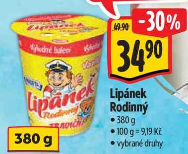 Lipánek Rodinný, 380 g