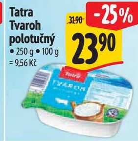 Tatra Tvaroh polotučný, 250 g