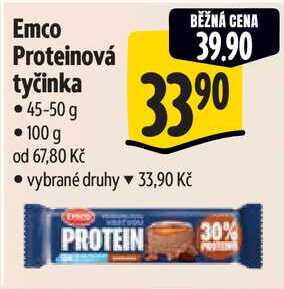 Emco Proteinová tyčinka,  45-50 g 