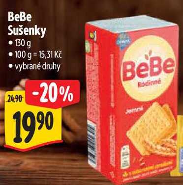 BeBe Sušenky, 130 g