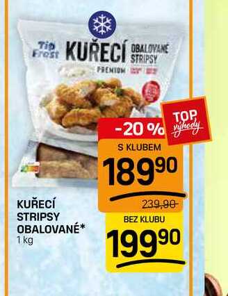 KUŘECÍ STRIPSY OBALOVANÉ* 1 kg