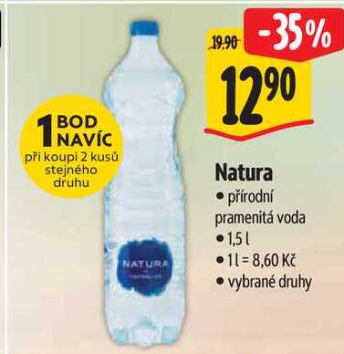 Natura, přírodní pramenitá voda 1,51