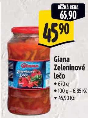 Giana Zeleninové lečo, 670 g