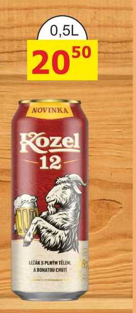 Kozel 12 světlý ležák 0,5l plech