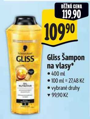 Gliss Šampon na vlasy*, 400 ml