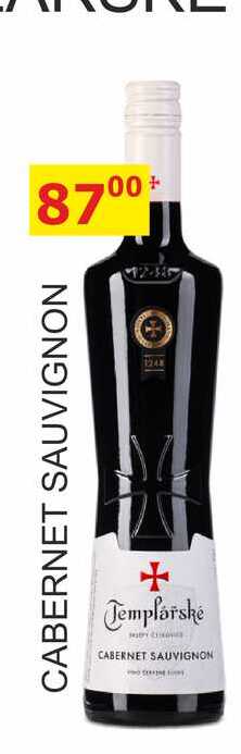 TEMPLÁŘSKÉ SKLEPY 0,75l CABERNET SAUVIGNON