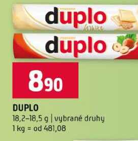 DUPLO 18,2-18,5 g vybrané druhy 