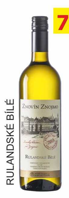 ZNOVÍN ZNOJMO 0,75L RULANDSKÉ BÍLÉ