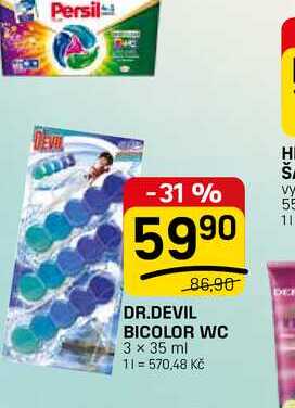 DR.DEVIL BICOLOR WC 3 x 35 ml