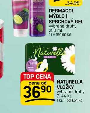 NATURELLA VLOŽKY vybrané druhy 7-44 ks