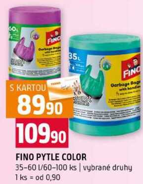 FINO PYTLE COLOR 35-60l 60-100 ks vybrané druhy 