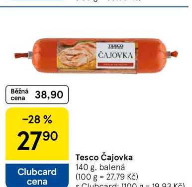 Tesco Čajovka, 140 g  