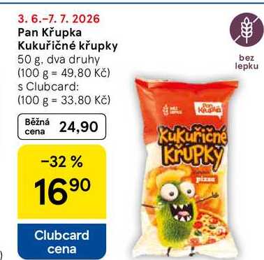 Pan Křupka Kukuřičné křupky, 50 g 