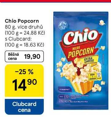 Chio Popcorn, 80 g, více druhů  