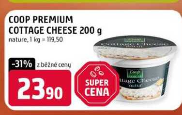 COOP PREMIUM COTTAGE CHEESE 200 g nature