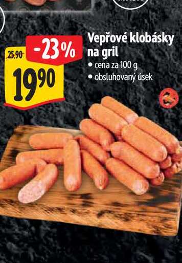 Vepřové klobásky na gril 100 g