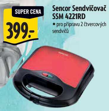 Sencor Sendvičovač SSM 4221RD