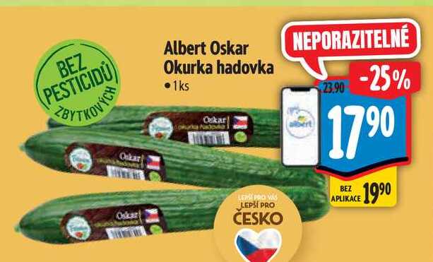  Albert Oskar Okurka hadovka 1 ks