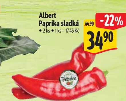 Albert Paprika sladká 2 ks 