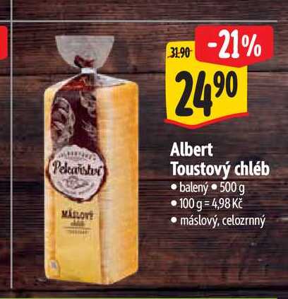  Albert Toustový chléb 500 g