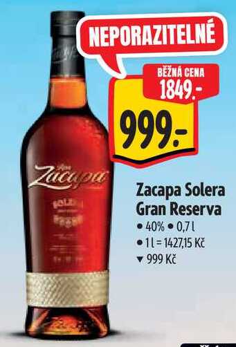 Zacapa Solera Gran Reserva, 0,71