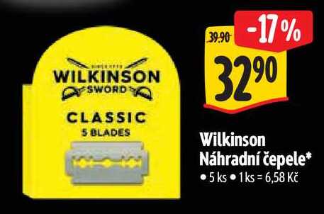 Wilkinson Náhradní čepele, 5 ks 