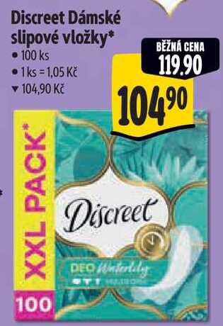 Discreet Dámské slipové vložky*,  100 ks