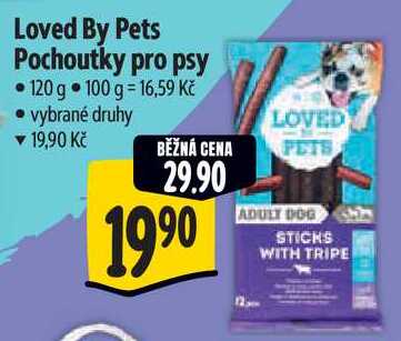 Loved By Pets Pochoutky pro psy, 120 g