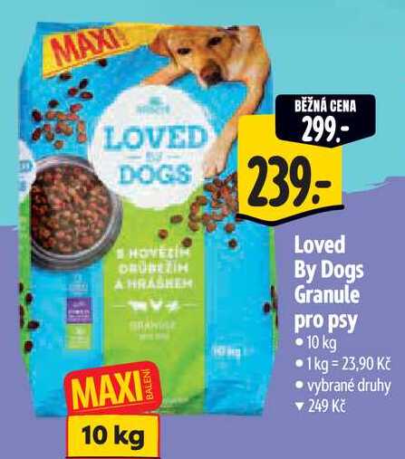 Loved By Dogs Granule pro psy, 10 kg