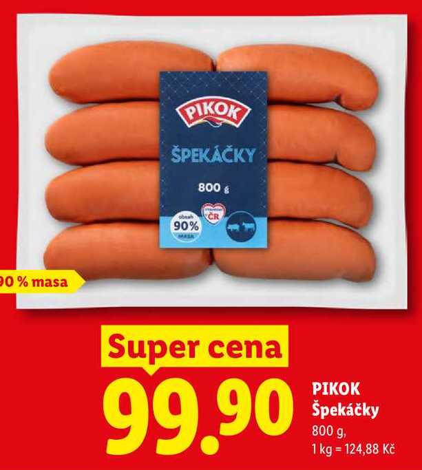 PIKOK Špekáčky, 800 g