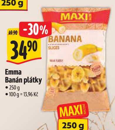   Emma Banán plátky 250 g 