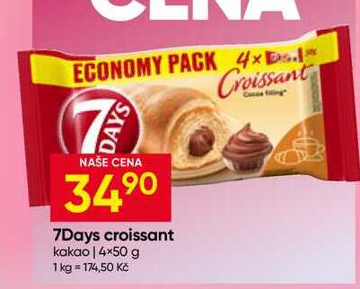 7Days croissant kakao 4×50 g